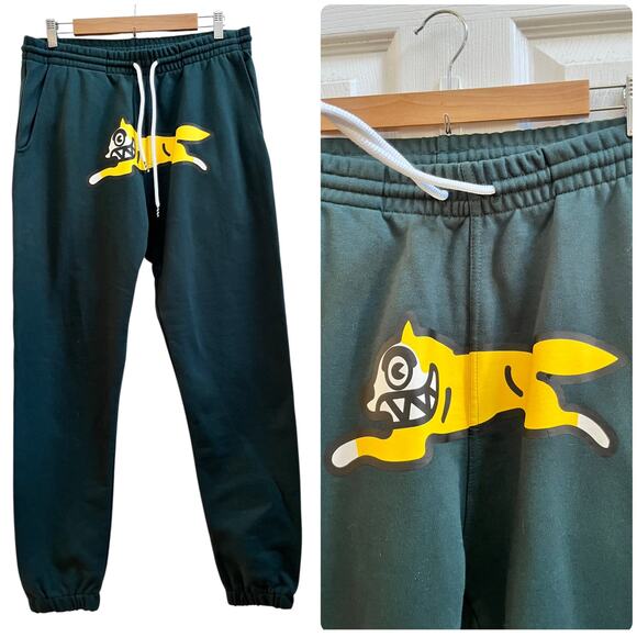 Ice Cream Men’s Meribel Fox Logo Sweatpants Large Ponderosa Pine Streetwear - Picture 2 of 12